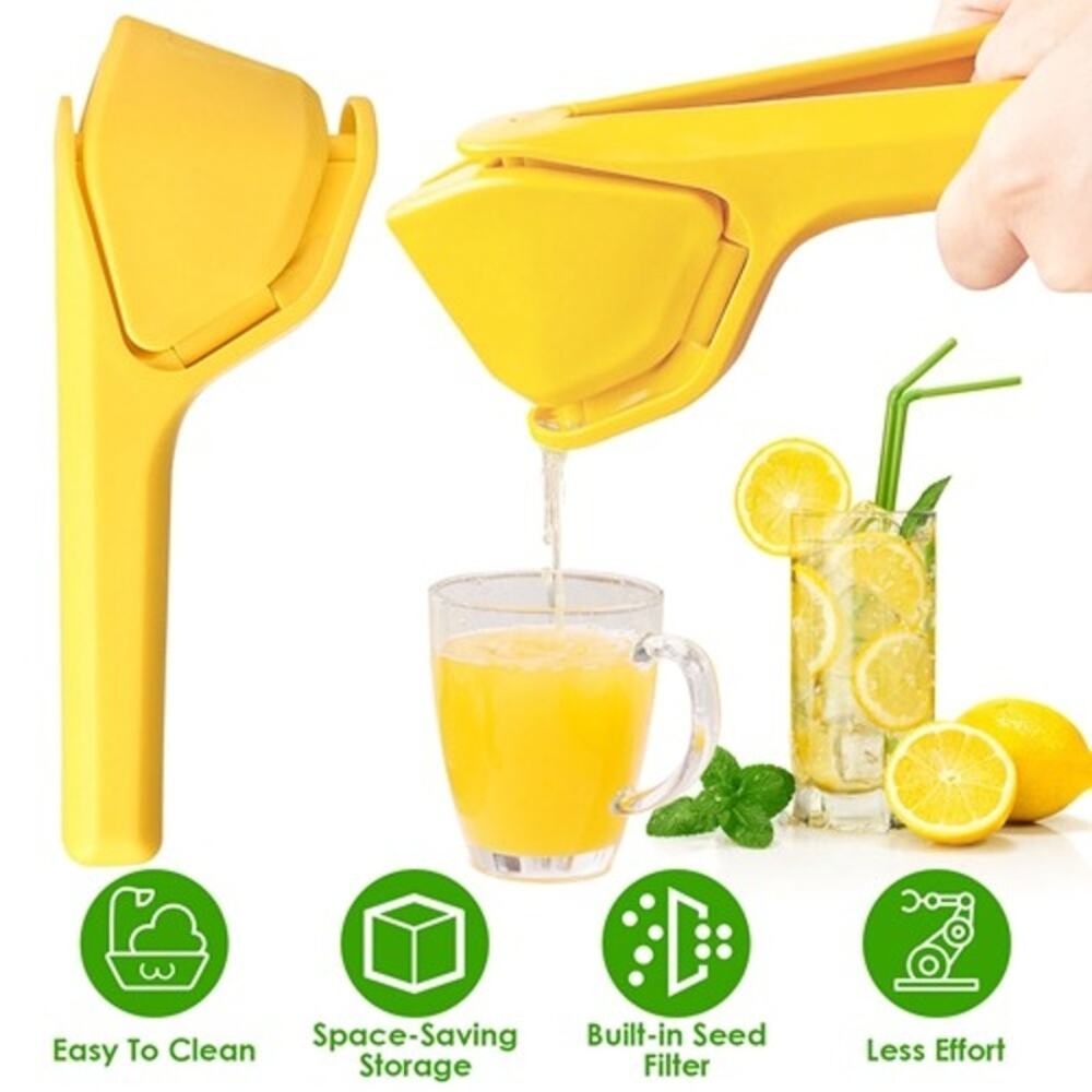 NewHome Manual Lemon Squeezer Fold Flat Design Effortless Hand Lemon Juicer